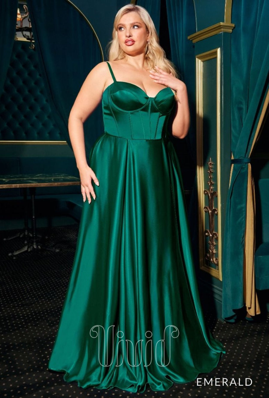 Satin Green Evening Dresses Plus Size Prom Dresses Evening Gown Jk House Dresses  Plus-Size Long