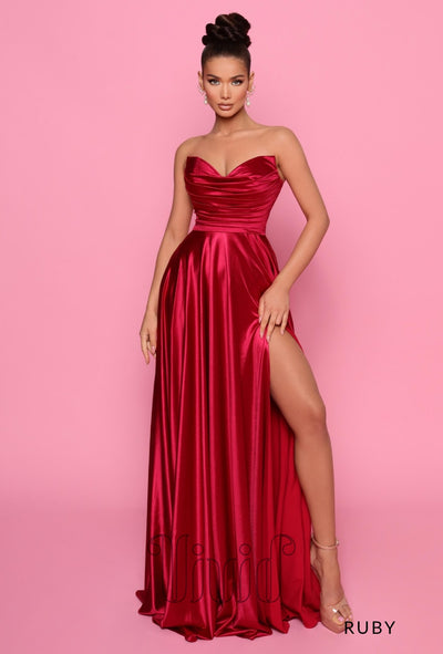 Nicoletta Zoey Ball Gown NP158 in Ruby / Reds