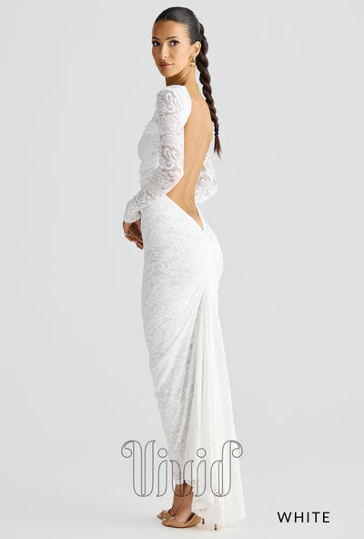 Melani The Label Amara Dress in White / Whites