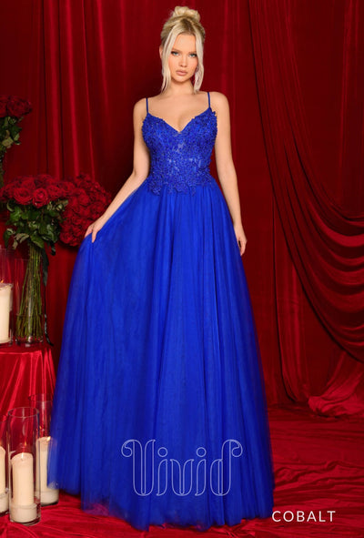 Nicoletta Juliette Gown NC3012 in Cobalt / Blues