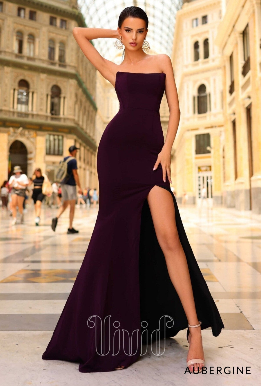 dark purple formal dresses australia CHERISE main image 1