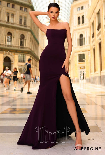Nicoletta Blair Gown NC1063 in Aubergine / Purples