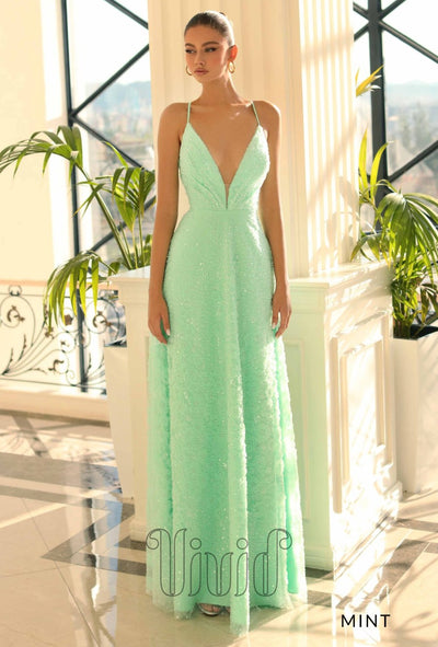 Nicoletta Brielle Gown NC1060 in Mint / Greens