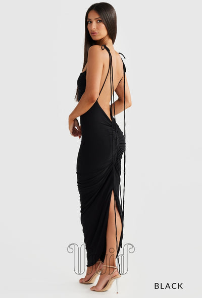Melani The Label Cleo Dress in Black / Blacks