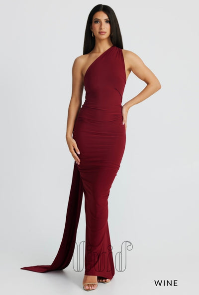 Melani The Label Constantina Gown in Wine / Reds