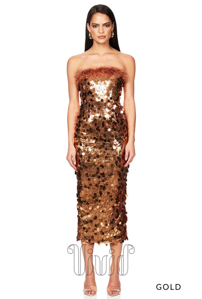 Nookie Electra Midi in Gold / Golds