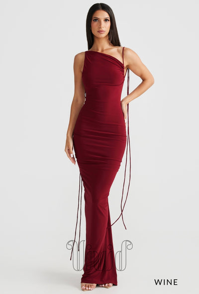 Melani The Label Gia Gown in Wine / Reds