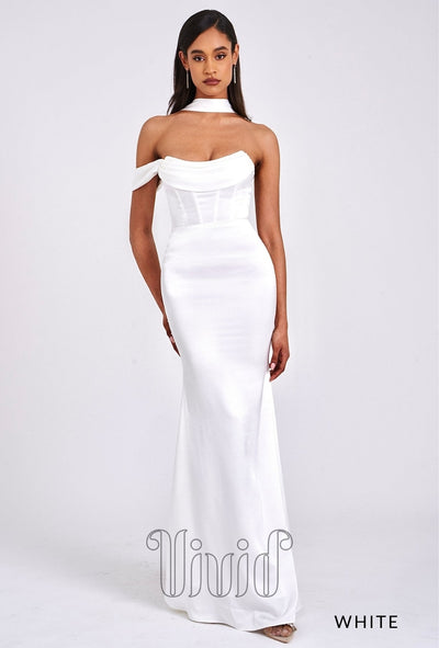 Vivid Formal Irina Gown in White / Whites