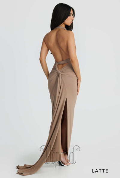 Melani The Label Ivana Multi-Way Gown in Latte / Nude & Neutrals