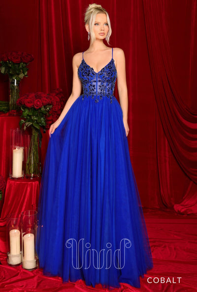 Nicoletta Juliette Gown NC3012 in Cobalt / Blues