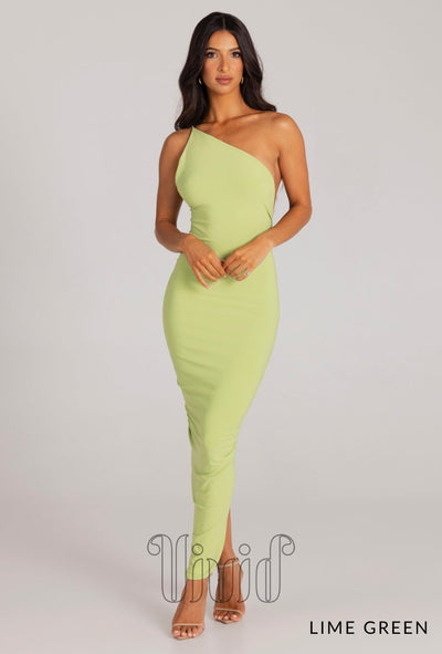 Melani The Label Lydia Dress in Lime Green / Greens
