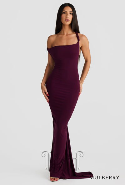 Melani The Label Maia Multi-Way Gown in Mulberry / Purples