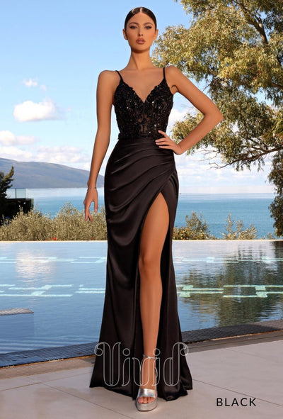 Nicoletta Marlene Gown NC2032 in Black / Blacks