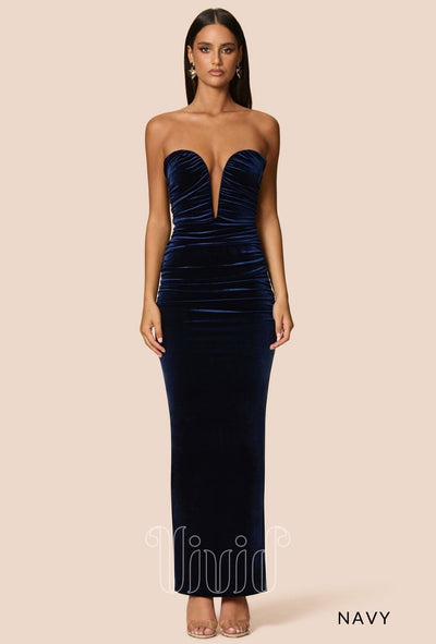 Nookie Nina Gown in Navy / Blues