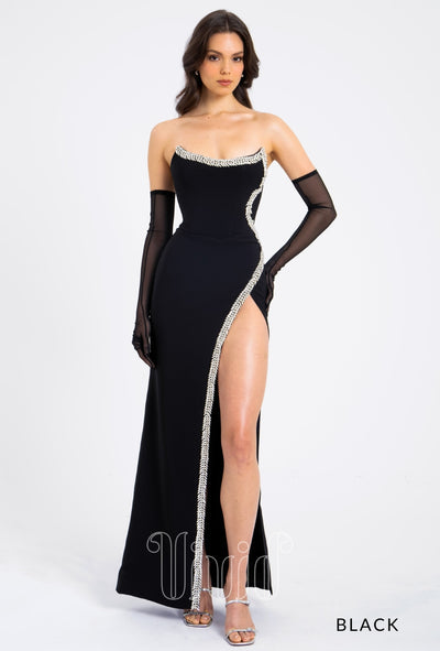 Vivid Formal Scarlett Gown in Black / Blacks