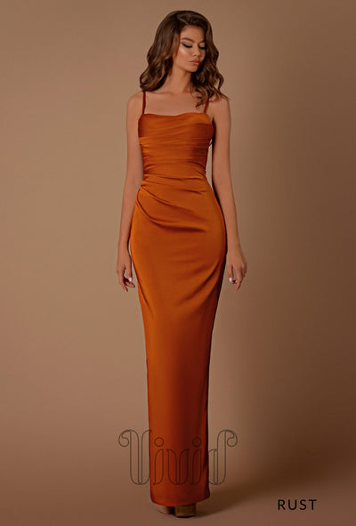 Nicoletta Bridesmaids Sirene Maxi Dress NBM1024 in Rust / Oranges/Corals