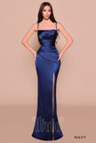 Sirene Satin Split Gown