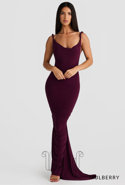 Melani The Label Yelena Gown in Mulberry / Purples
