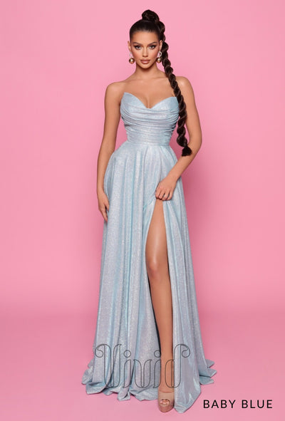 Nicoletta Zoey Ball Gown NP176 in Baby Blue / Blues