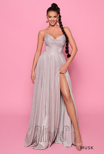Nicoletta Zoey Ball Gown NP176 in Musk / Silvers