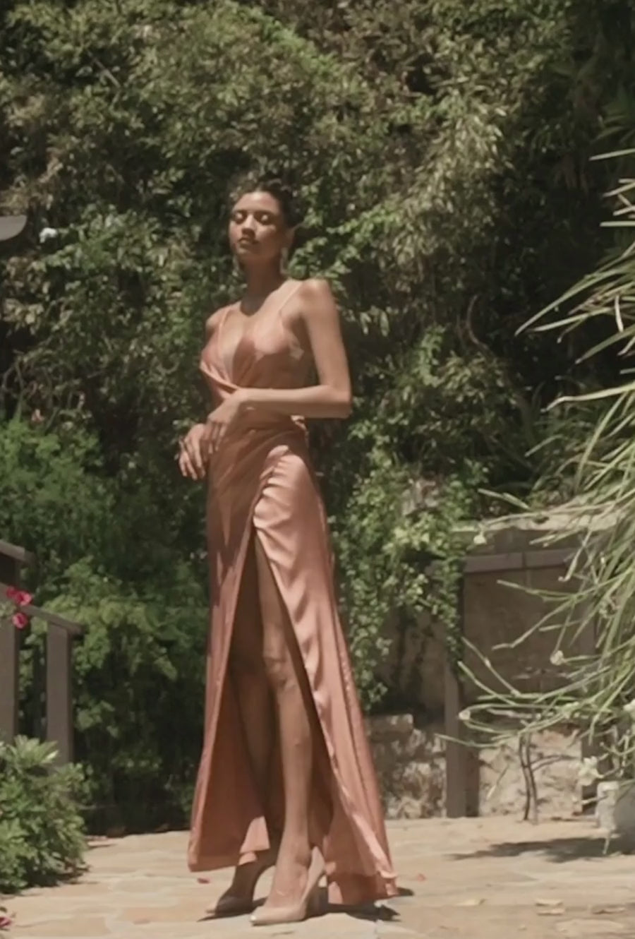slim fit dress slacks Zara Gown by Vivid Core