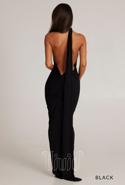 Melani The Label Constantina Gown in Black / Blacks