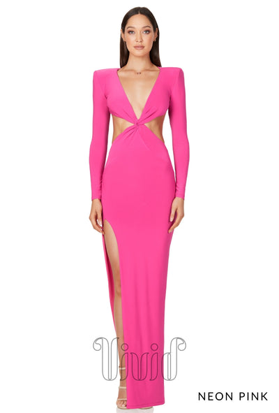 Nookie Jewel Gown in Neon Pink / Pinks