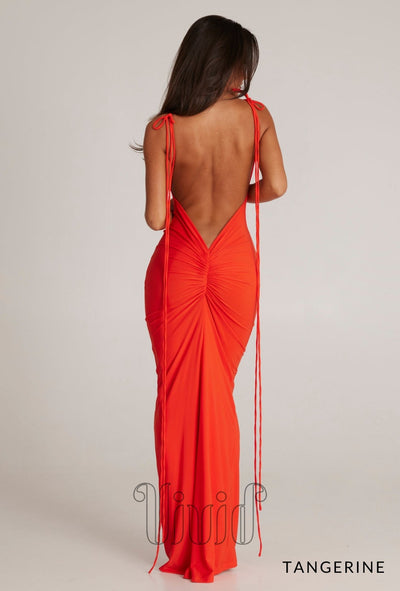 Melani The Label Jiani Gown in Tangerine / Oranges/Corals