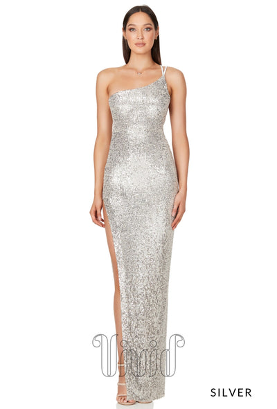 Nookie Liberty Gown in Silver / Silvers