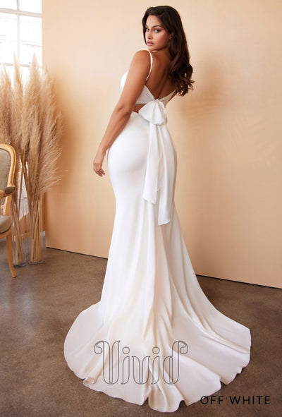 Vivid Core Tali Gown in Off White / Whites