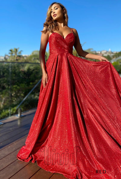Jadore Tiffany Gown JX5007 in Red / Reds