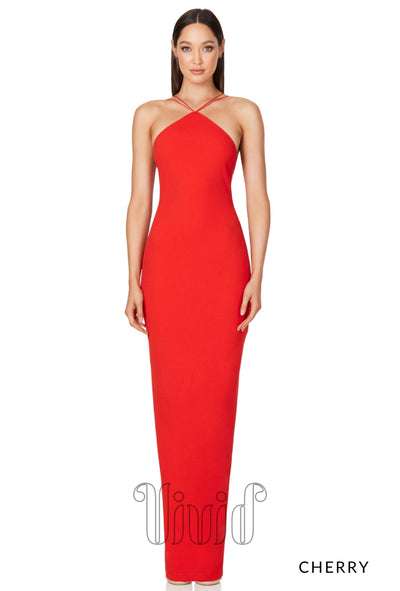 Nookie Trinity Gown in Cherry / Reds