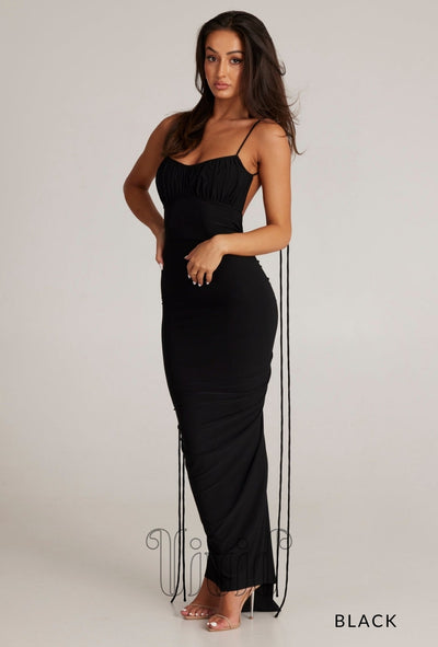 Melani The Label Zahara Dress in Black / Blacks