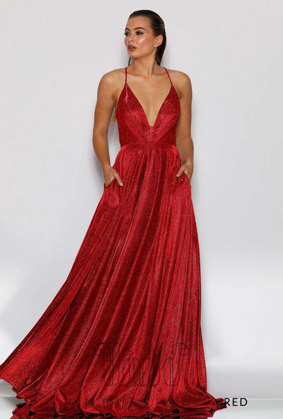 Jadore Ashley Gown JX2106 in Red / Reds