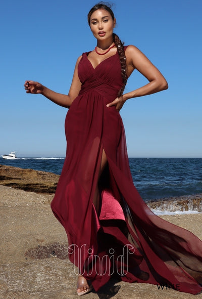 Les Demoiselle Dimitra Gown LD1055 in Wine
