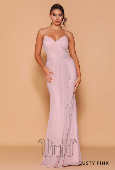 Les Demoiselle Nadia Gown LD1091 in Dusty Pink / Pinks